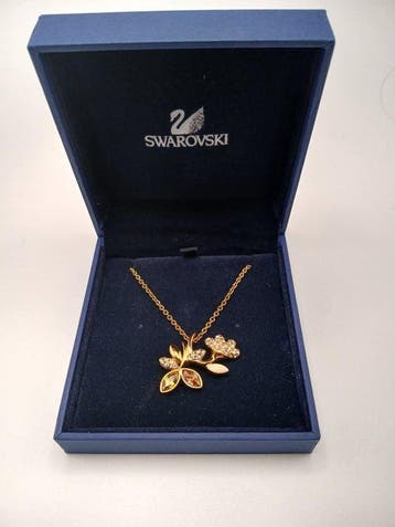 Swarovski - Beeldje - Branch of flowers - Metaal, Kristal, Antiek en Kunst