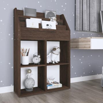vidaXL Kindertijdschriftenrek 71x30x114 cm bewerkt hout, Verzenden, Nieuw