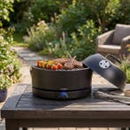 Hyundai tafelbarbecue met deksel - HHA1152501 | Ø 34 cm, Tuin en Terras, Verzenden, Nieuw, Hyundai