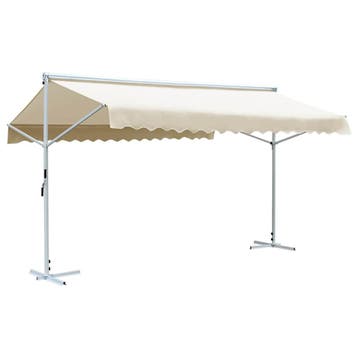vidaXL Luifel vrijstaand 500x300 cm crème, Verzenden, Nieuw