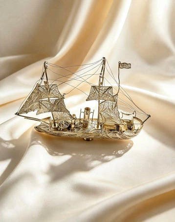 Figuur - Barco en plata 925 - .925 zilver