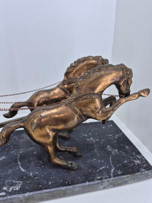 Beeld, achille - 24 cm - Messing, Antiek en Kunst, Curiosa en Brocante