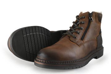 Nelson Veterboots in maat 43 Cognac, Kleding | Heren, Schoenen, Overige kleuren, Verzenden, Boots, Zo goed als nieuw