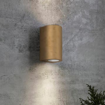 Wandverlichting modern Big Noa Up en Down Muurlamp Messing, Verzenden, Nieuw