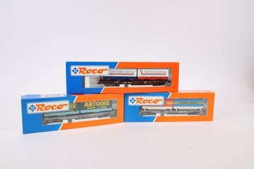 Roco H0 - 46364/46365/46379 - Modeltrein goederenwagon (3) -