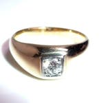 Ring - 14 karaat Geel goud, Witgoud - 0.25ct. tw. Diamant, Nieuw