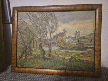 Wilhelm Legler (1875-1951) - Landschaft mit Dorf
