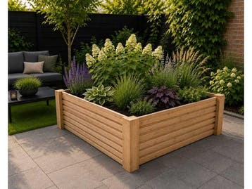 Veiling - 2x Douglas triple profiel bloembak - 100x100x40 cm, Tuin en Terras, Nieuw