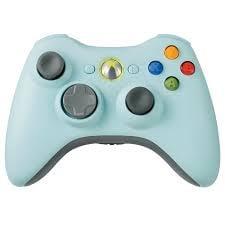 Microsoft Xbox 360 Controller Wireless Baby Blue, Games en Spelcomputers, Spelcomputers | Xbox 360, Zo goed als nieuw, Ophalen of Verzenden