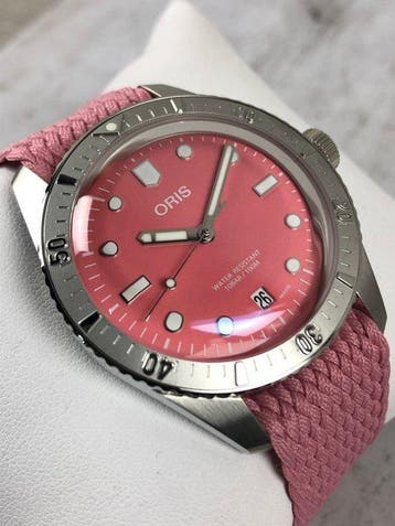 Oris - Divers Sixty Five Cotton Candy Automatic Pink - Sans, Nieuw