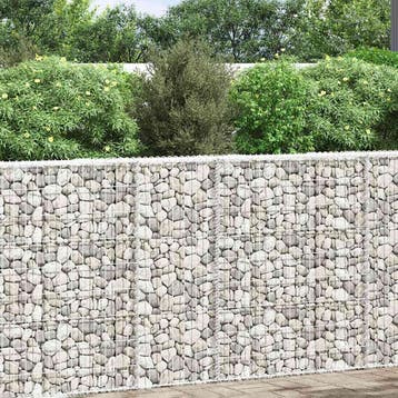 vidaXL Gabion plantenbak trapezium 80x20x100 cm, Verzenden, Nieuw