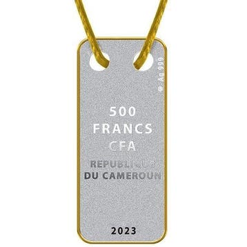 Cameroun. 500 Francs 2023 Year of the Rabbit Pendant Proof