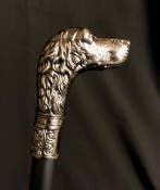 Canne de marche - Une canne de chasse, en forme dIrish, Antiquités & Art