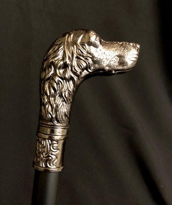 Canne de marche - Une canne de chasse, en forme dIrish, Antiquités & Art, Curiosités & Brocante