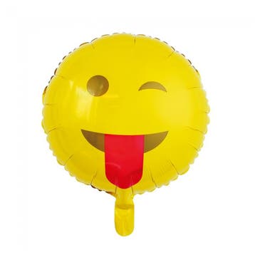 Helium Ballon Emoji Tong 45cm leeg, Verzenden