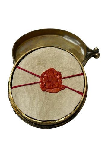 Reliekhouder - Brons, Gouden cartouche - 20e eeuw - De Via