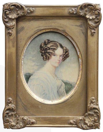 Michael Moritz Daffinger (1790-1849) - Bust portrait of, Antiek en Kunst