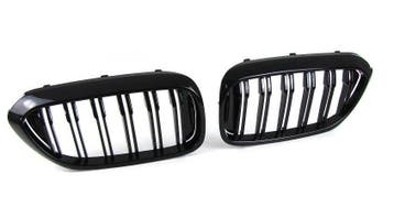 Dubbelspijls Nieren Glans Zwart BMW 5 Serie G30 G31 B2428