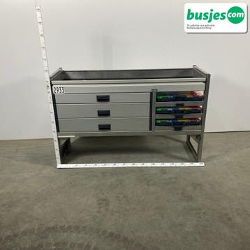 Aluca bedrijfswageninrichting 1500x520x950mm (2933), Verzenden