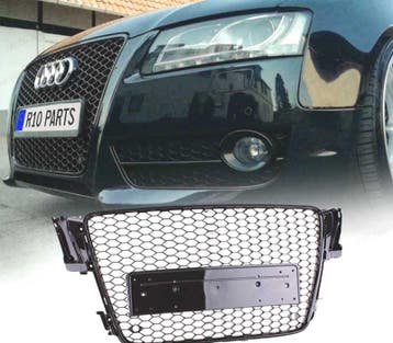 CALANDRE AUDI A5 07-11 LOOK RS NOIR BRILLANT, Verzenden, Nieuw