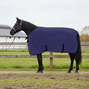 vidaXL Paardendeken Marineblauw 105 cm Polyester Fleece, Verzenden, Nieuw