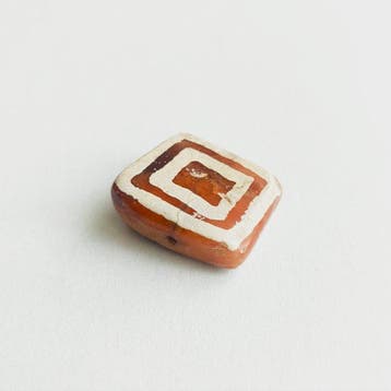 Oud-Birmese, Pyu-staten Geëtst agat Kraal-talisman met, Antiek en Kunst