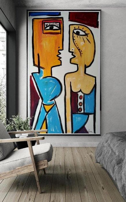 Luc Mora - You and me - XXL, Antiek en Kunst, Kunst | Designobjecten
