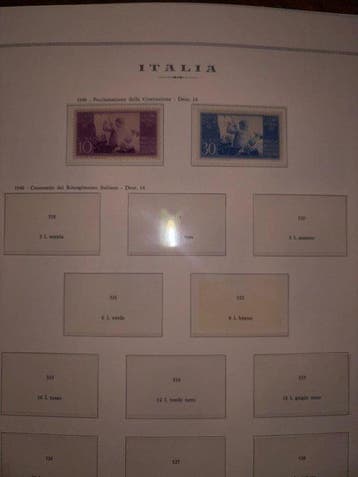 Italie 1946/1974 - Collection de timbres neufs de la