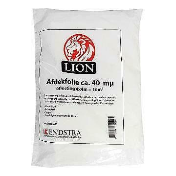 Afdekfolie LION Extra sterk 4 x 4 m E1120040-OVD, Doe-het-zelf en Bouw, Verf, Beits en Lak, Nieuw, Verzenden