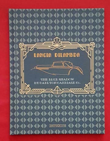 Lancia Dilambda The Blue Shadow by Carlton Carriage Co, Verzenden, Nieuw, Overige merken, Filippo Sole