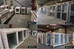 pvc kwarts grijs, antracietgrijs, wit ramen,deuren uit stock, Bricolage & Construction, Châssis & Portes coulissantes, Ophalen of Verzenden