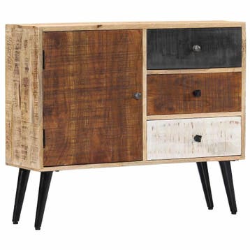 vidaXL Dressoir 88x30x73 cm massief mangohout, Verzenden