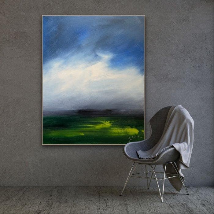 Anna Pavlenko (1984) - Abstrakte Original Landschaft, Antiek en Kunst, Kunst | Schilderijen | Modern