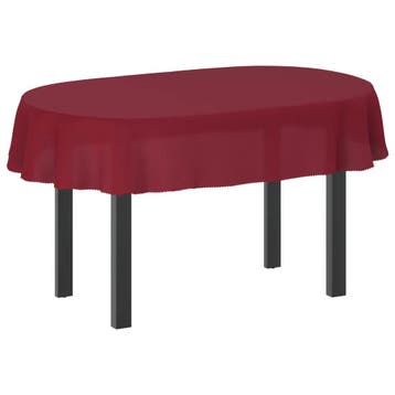 vidaXL Tafelkleed 5 st Ovaal Wijnrood 130 x 220 cm, Huis en Inrichting, Verzenden, Nieuw