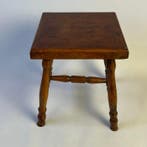 Table dappoint - Tabouret en chêne antique - Support pour