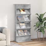 vidaXL Tijdschriftenrek Beton Grijs 70 x 41 x 156 cm Bewerkt, Verzenden, Nieuw