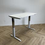 Steelcase  zit-sta bureau (met gasveer) 160x80,  licht-grijs