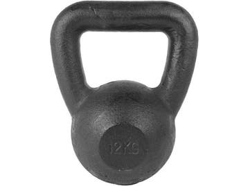 Tunturi Kettlebell - 12 kg - Rubberen onderkant - Zwart, Sport en Fitness, Verzenden, Nieuw