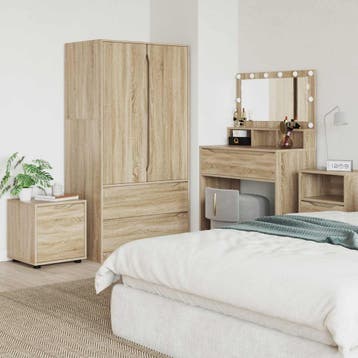 vidaXL Badkamerkast 40,5 x 40 x 44 cm Bewerkt hout Sonoma, Verzenden