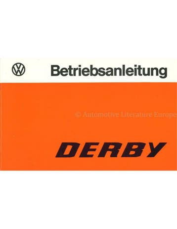 1977 VOLKSWAGEN DERBY INSTRUCTIEBOEKJE DUITS
