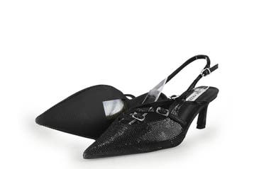Steve Madden Slingbacks in maat 39 Zwart, Kleding | Dames, Schoenen, Verzenden, Zwart, Steve Madden, Zo goed als nieuw