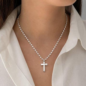 Chimento - Collier avec pendentif - 18 carats Or blanc -, Handtassen en Accessoires, Antieke sieraden
