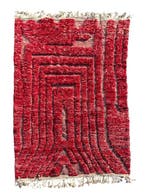 Tapis berbère marocain moderne de Mrirt en laine. - Tapis -, Nieuw