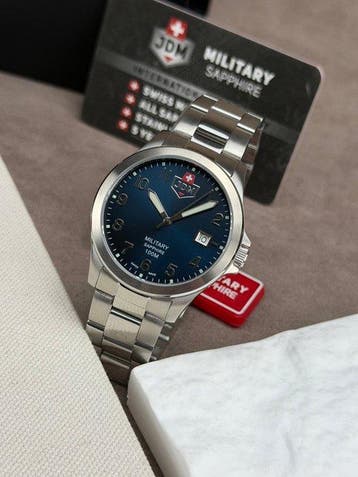 JDM Military - Alpha I Blue Dial Date - Sans prix de réserve