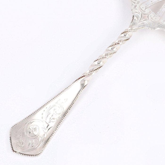 J.M. van Kempen - Pelle à asperges - Argent 833 - 1882, Antiquités & Art, Antiquités | Argent & Or