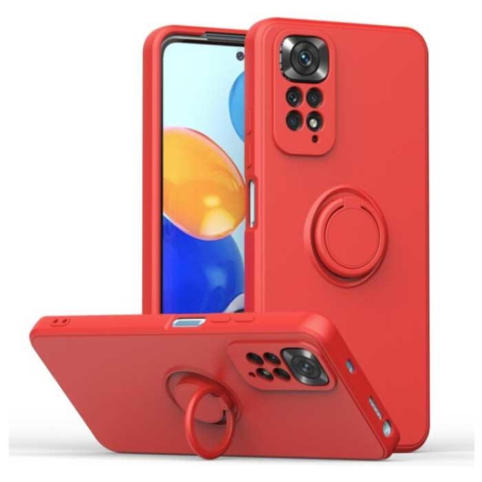 Xiaomi Mi 11 Ultra Hoesje met Ring Kickstand en Magneet -, Telecommunicatie, Mobiele telefoons | Hoesjes en Screenprotectors | Overige merken
