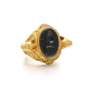 Ring - 18 karaat Geel goud - Archeologische Herleving, Nieuw