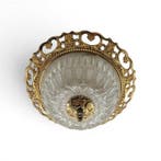 Plafonnier - Bronze, Cristal - Disque circulaire - 24 cm, Nieuw