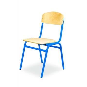 Schoolstoel | Blauw | Voor Kinderen 1.30-1.60m | Zithoogte, Verzenden