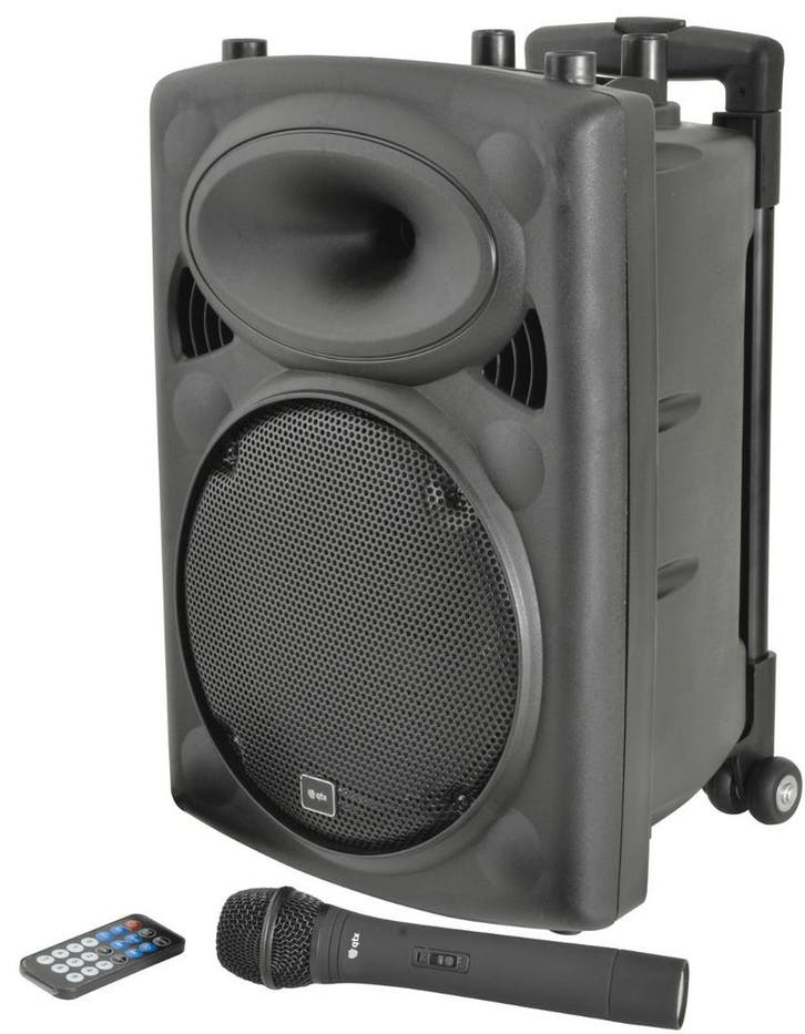 QTX QR10PA Draagbare PA-luidspreker Met TWS + UHF, Musique & Instruments, Microphones